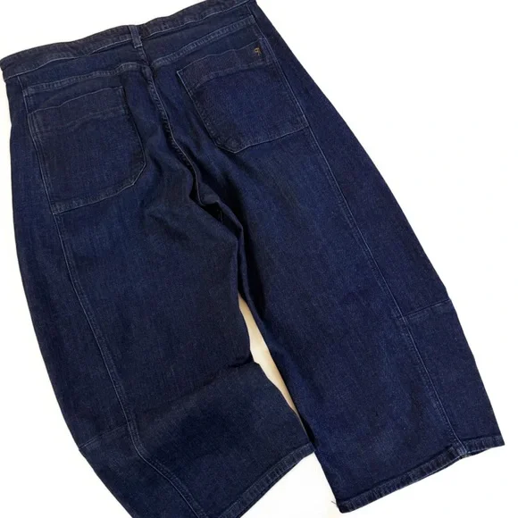 Anthropologie Pilcro Jeans Womens Size 33 Barrel Leg Dark Wash - Picture 10 of 11